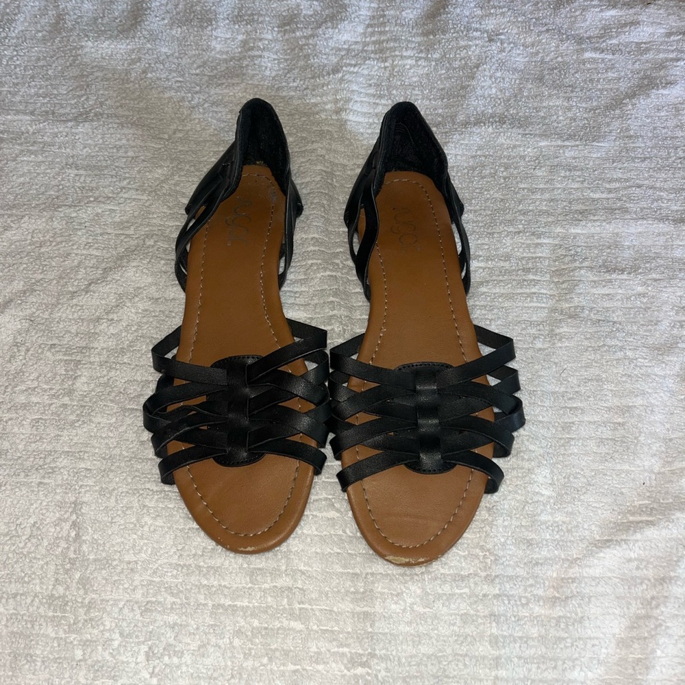 Black Strappy Sandals